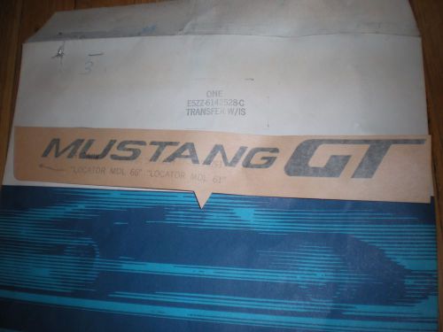 Nos 1985 1986 ford mustang decklid decal &#034;mustang gt&#034;