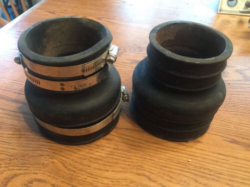 Pair of mercruiser exhaust bellows 3&#034;x4&#034; connection hoses.260,305,350,5.7