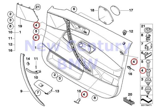 4 x bmw genuine fillister head screw e60 e60n e61 e61n e83 e83n e91 e91n rr2 rr2