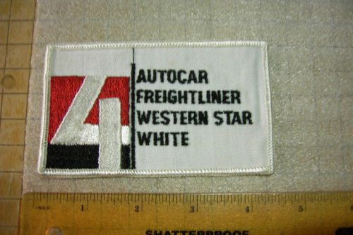 Freightliner autocar white western star embroidered patch