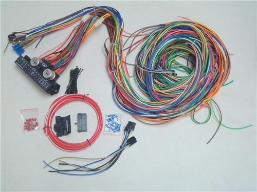 1 day sale! 12v 24 circuit 15 fuse street rod wiring harness wire kit complete