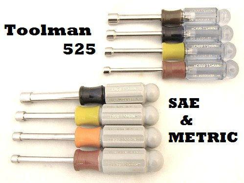 8pc craftsman metric & sae nut drivers set new new usa made tools wrenches lot