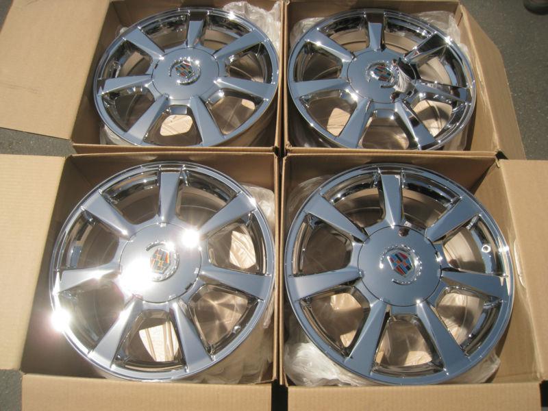 17" cadillac cts factory oem chrome wheels 16 17 18 19 20