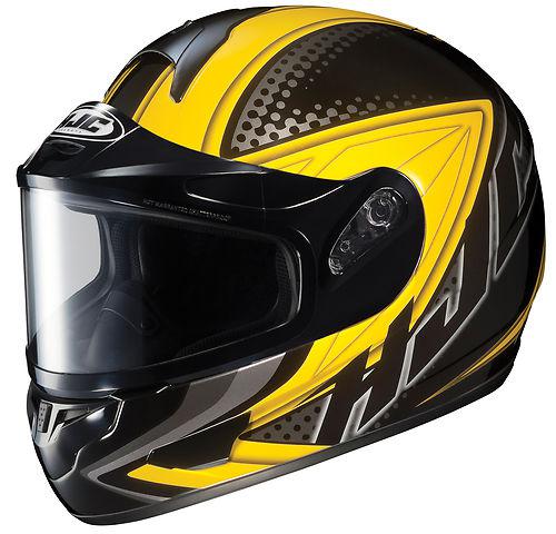 Hjc cl-16 voltage full face snowmobile helmet yellow size x-large