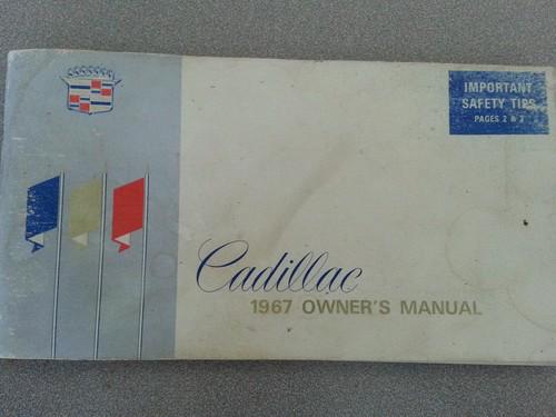 1967 cadillac owners manual