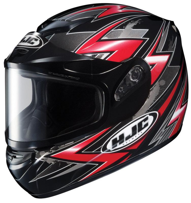 Hjc cs-r2 snow helmet dual lens shield thunder red black 2xlarge 2xl