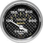 Autometer carbon fiber series-trans temp gauge 2-1/16 electrical 100 -250 f 4757