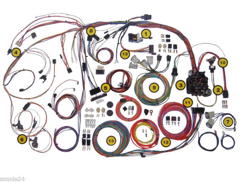 1962-1967 nova wire harness wiring kit american autowire classic update 510140