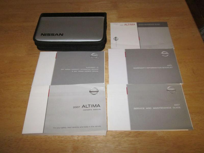 2007 nissan altima owner manual with case oem owners 