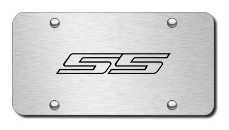 Gm ss laser etched brushed stainless license plate made in usa genuine