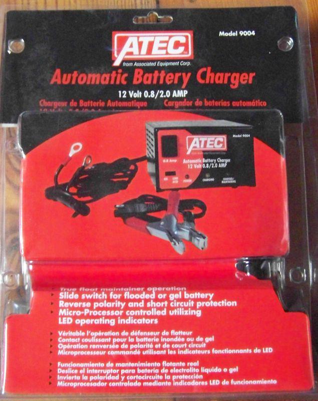 Associated atec 9004 automatic battery charger maintainer 12 volt 0.8/2.0 amp