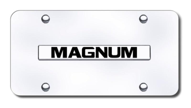 Chrysler magnum name chrome on chrome license plate made in usa genuine