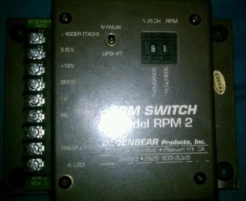 Dedenbear rpm-2 rpm activated switch push button thumb adjustment wheel each