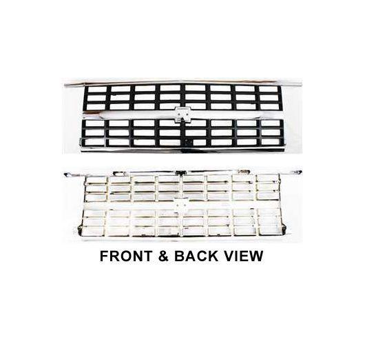 89-91 chevy blazer suburban r/v chrome and argent grill