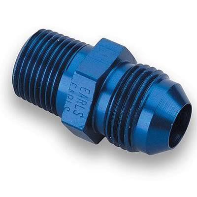 Earl's 981620erl fitting straight -20 an male to 1 1/4" npt male blue ea