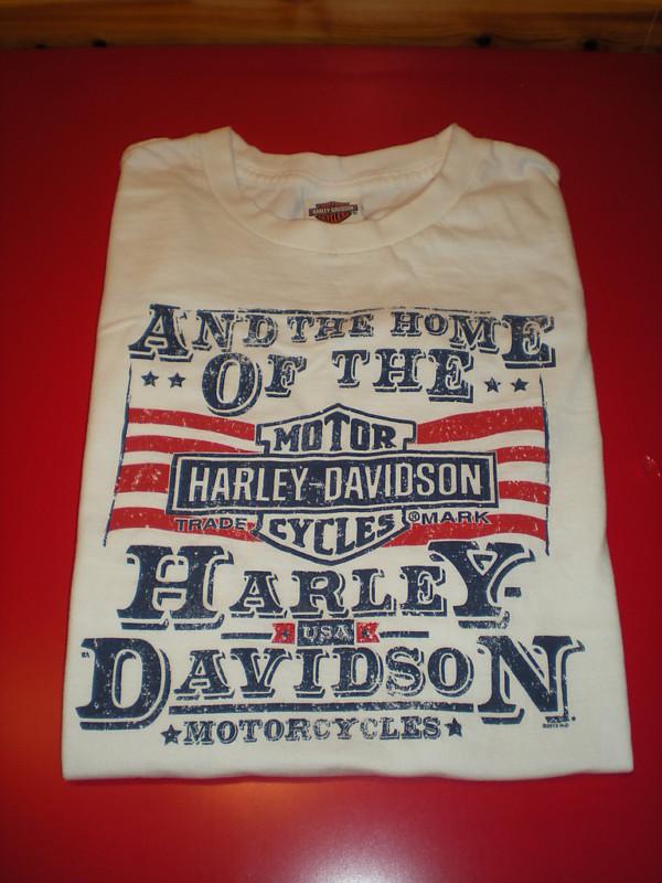Mens 2xl harley davidson sleeveless white t-shirt south east harley cleveland oh