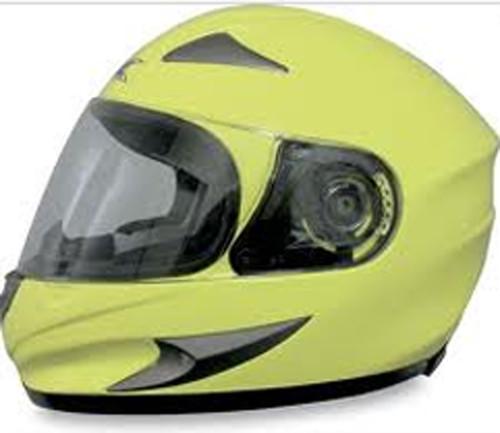 New afx fx-90 motorcycle helmet, high vis. yellow, xs