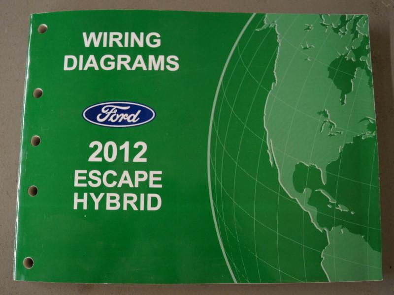 2012 ford escape hybrid evtm electrical wiring diagram manual book  (bls-5243)