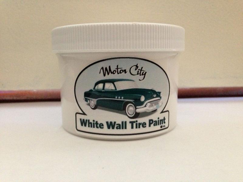 8 0z can whitewall paint white wall no cracking long lasting durable tire paint 