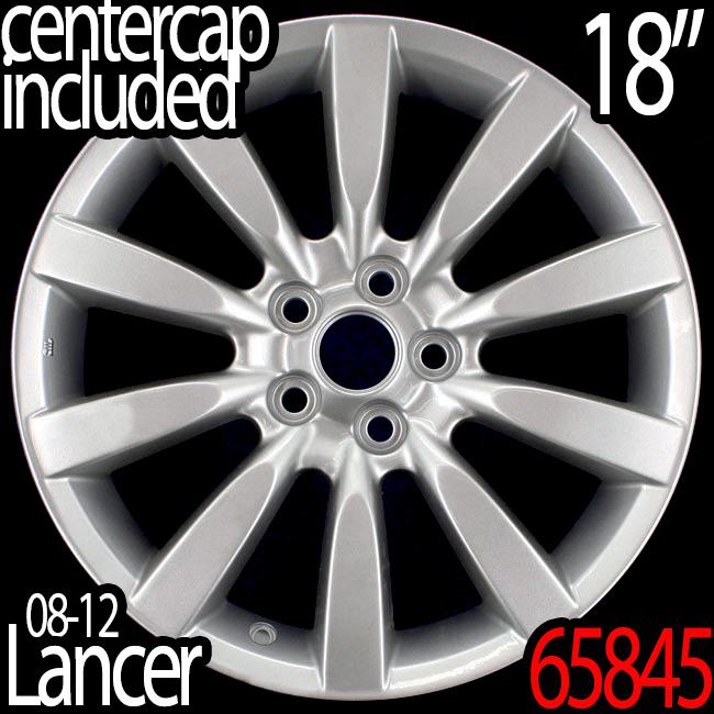 W centercap 1 mitsubishi lancer 2008 2012 18  factory oem stock wheel rim 65845 