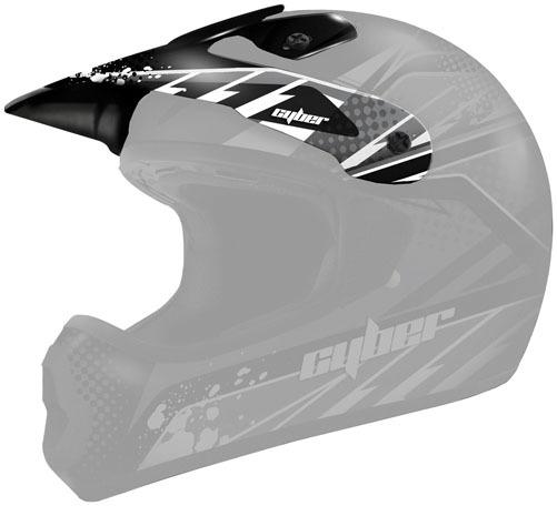 Cyber replacement visor for ux-22 helmet silver black one size