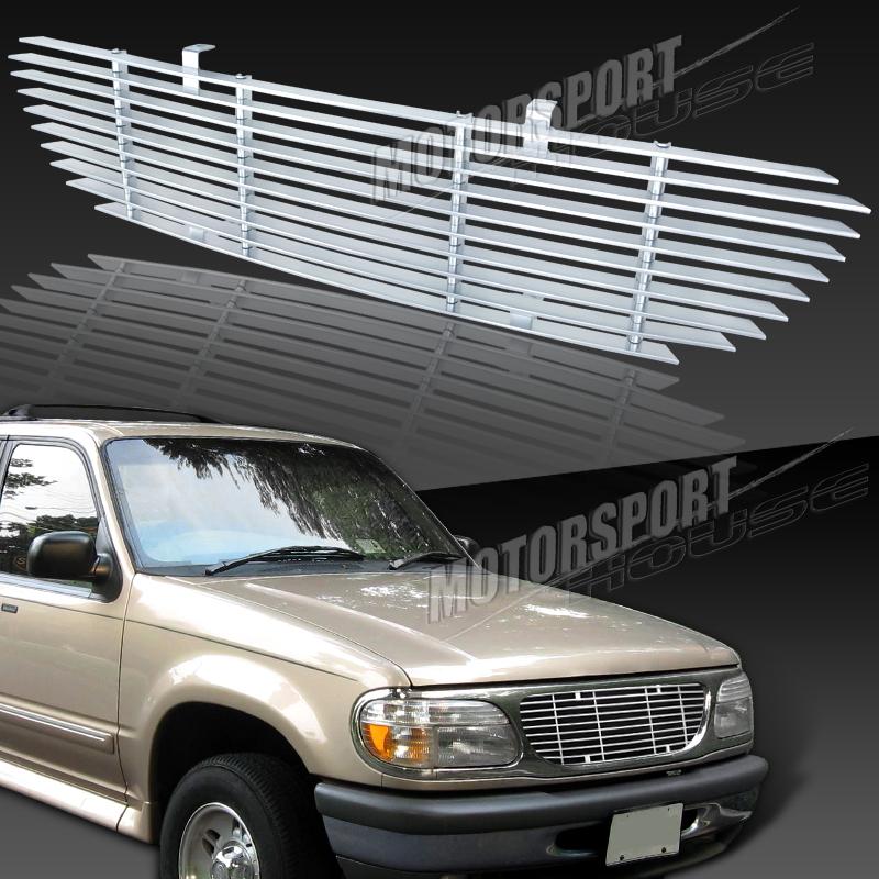 95-01 ford explorer suv sport all chrome billet style upper front grille grill