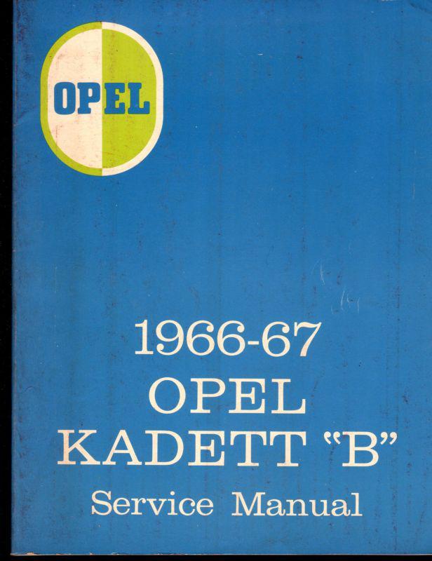 1966-67 opel kabett b service manual