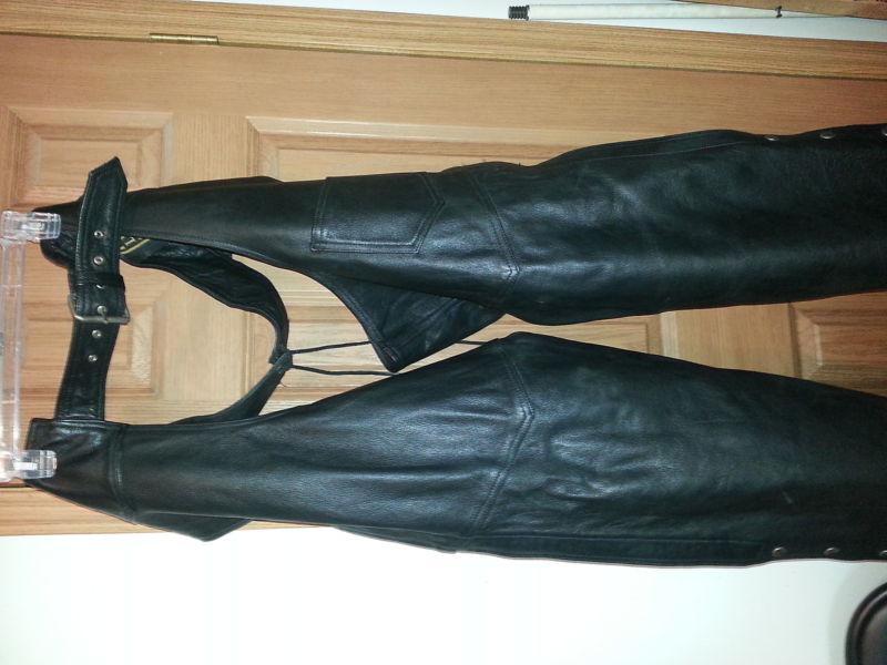 Hudson leather chaps. used but excellent condition. size 2xl