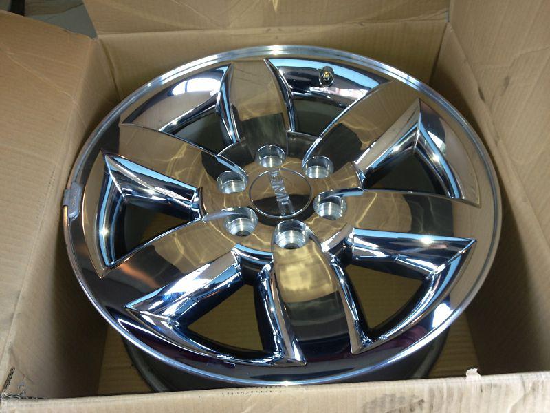 Oem gmc 20" sierra yukon xl wheel rim factory polished chrome clad denali 11 12