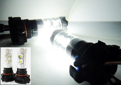 2x 50w cree xlamp xb-d led 5202 h16 projector bulb fog daytime running light drl