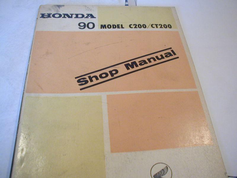Vintage original honda c200 ct200 factory shop service manual oe 1965