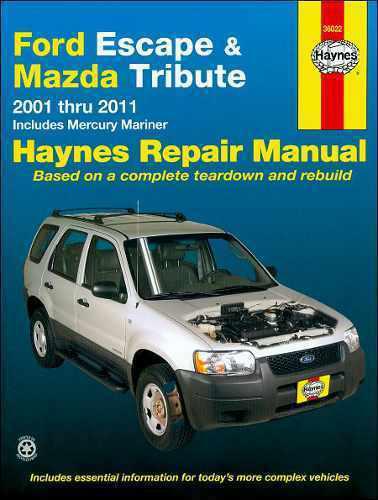 Ford escape mazda tribute   repair shop & service manual 2008 2009 2010 2011