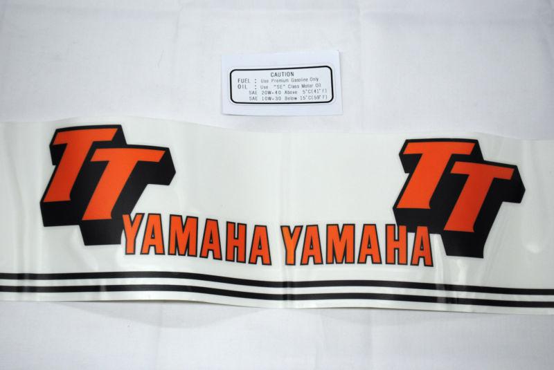 Yamaha tt500 1979 fuel tank decal set  20-018