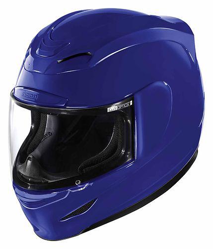 New icon airmada gloss full-face adult helmet, blue, small