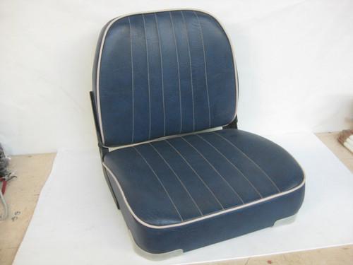 Blue fold down boat seat fishing chair