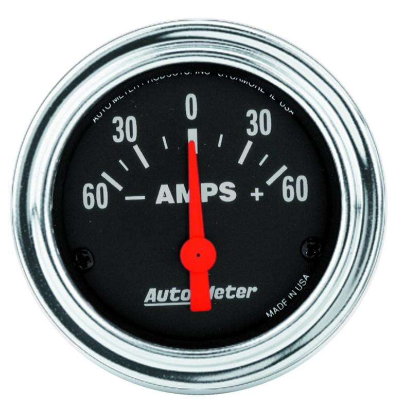 Auto meter 2586 traditional chrome electric ampmeter gauge