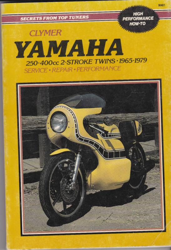 Clymer yamaha 250-400cc 2-stroke twins 1965-78 service repair-performance book
