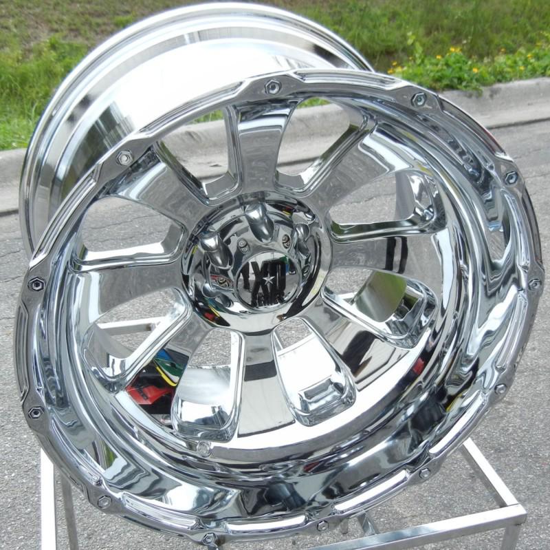 22x14" chrome xd armour wheels rims ford f-150 expedition 6x135 fx4 king ranch