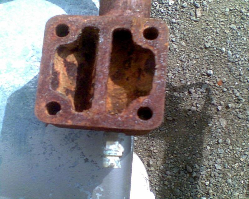 Volvo aq170 exhaust manifold flows good no leaks! elbow included!  831521