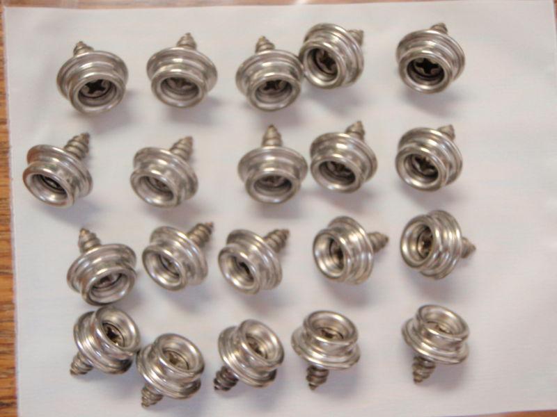 Canvas cover dot fasteners stud dot 1 3/8" lenth screw stainless 20 pac screws