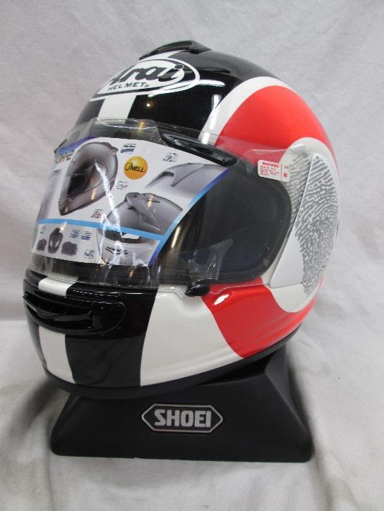 Arai vector-2 motorcycle helmet i.d. med