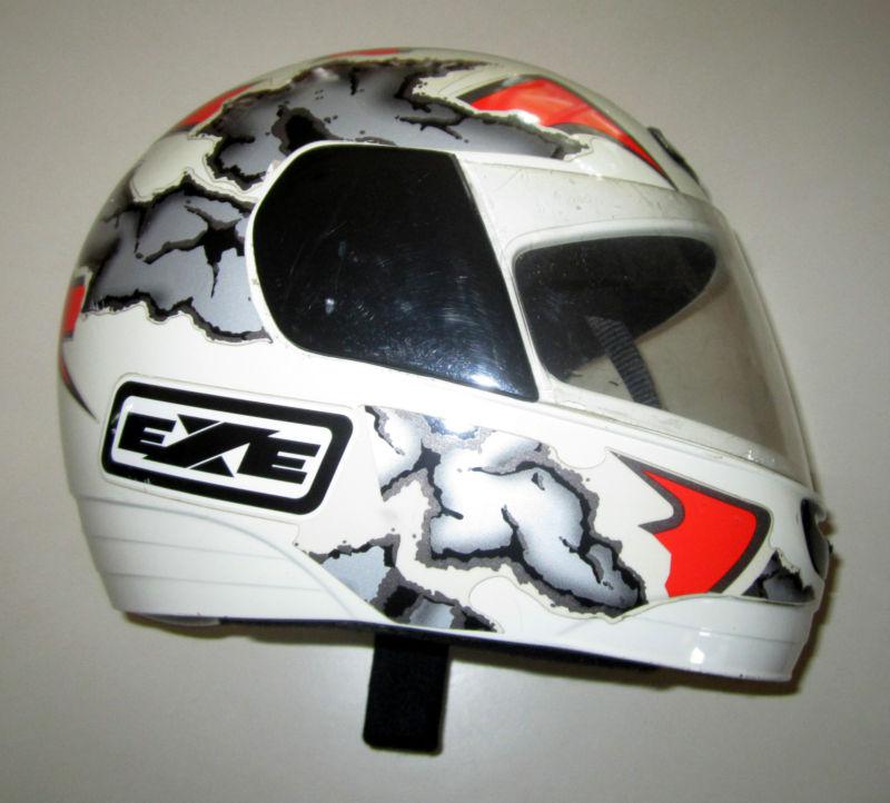 Agv exe strada full face motorcycle helmet size large clear visor