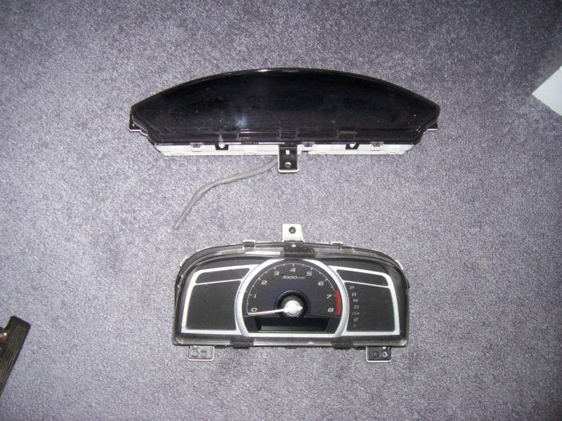 06-11 honda civic coupe instrument cluster upper+lower,gauge set,from 2007