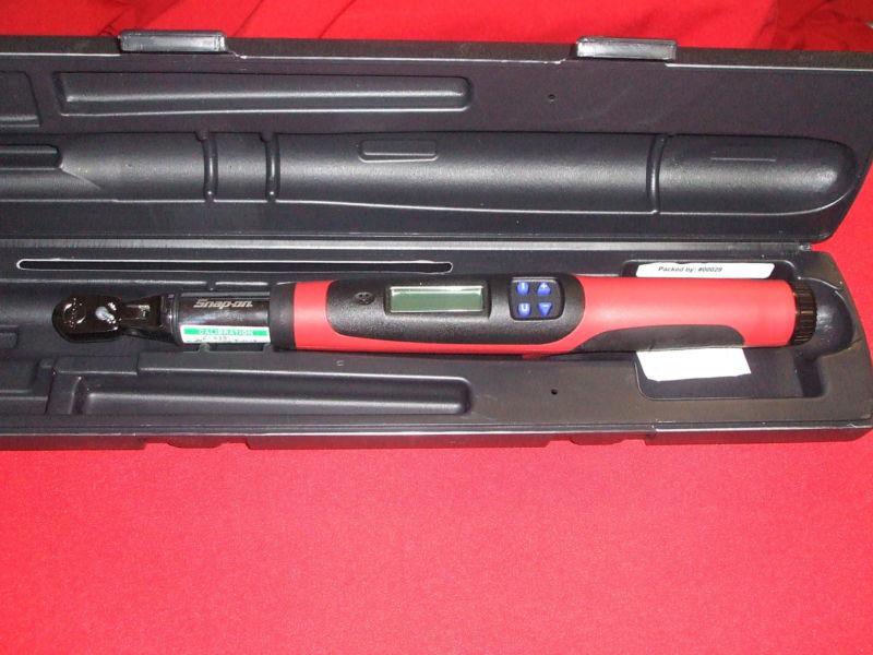 Snapon torque wrench, electronic, techwrench, flex ratchet, 25 to 250 ft. lbs., 