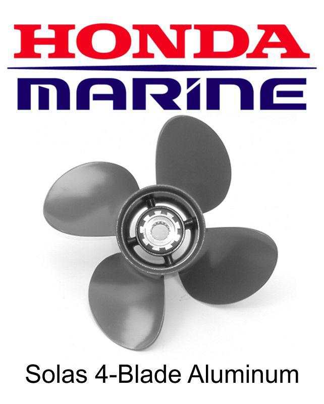 Honda bf75-bf130 12-3/4 x 17 solas 4 blade aluminum propeller 58134-zw1-017ah