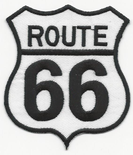 Route 66 racing patch 2-3/4 inches long size new 