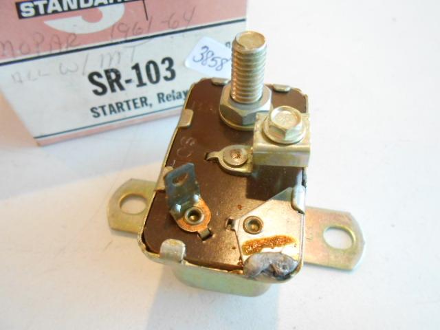 1960 's standard parts chrysler dodge plymouth starter relay sr-103 nors