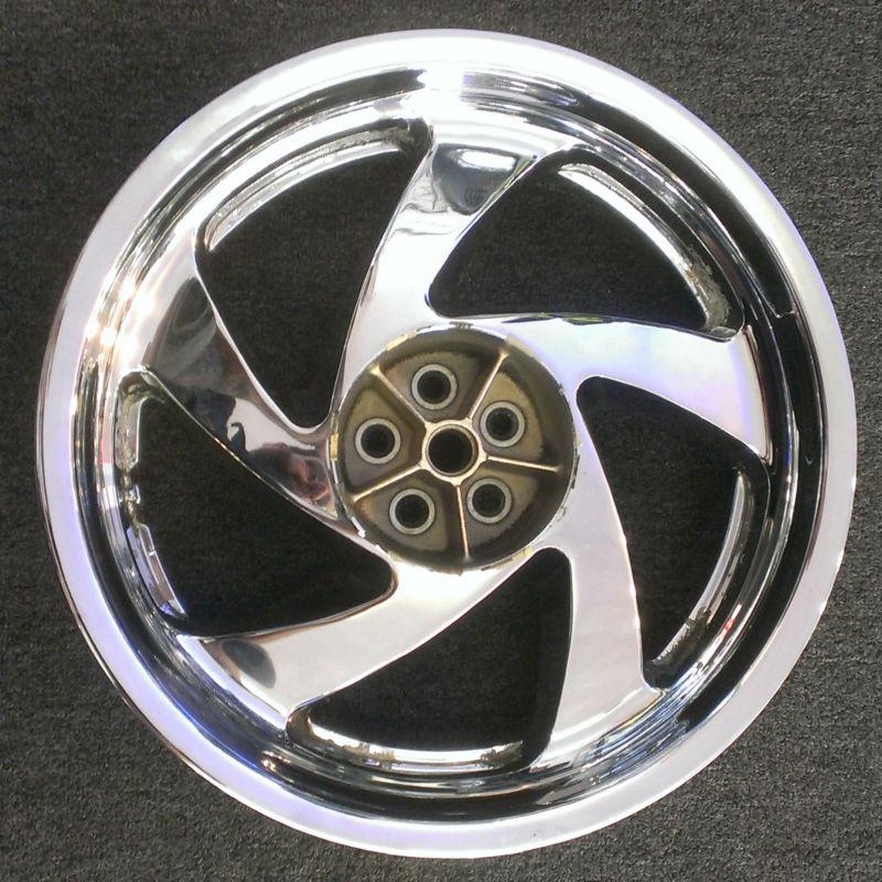 Chrome rear wheel for honda gl1800 goldwing motorcycle non-tpms model