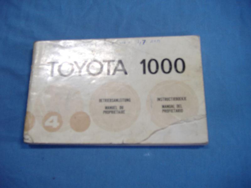 Toyota 1000 kp30 kp31 kp36 kp39 1968 1969 1970 1971 1972 1973 1974 1975 1976 