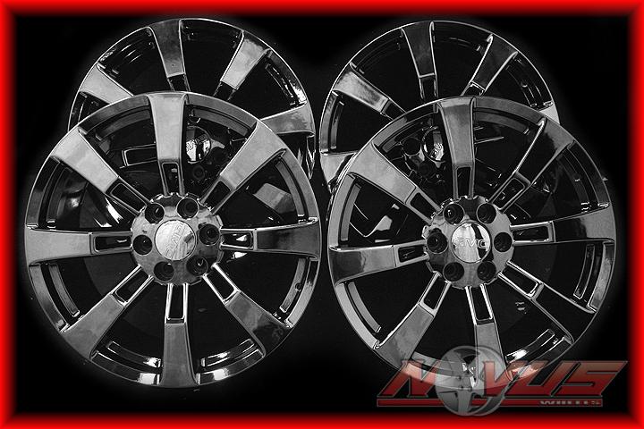 New 22" black chrome chevy tahoe silverado hybrid cadillac escalade wheels 20